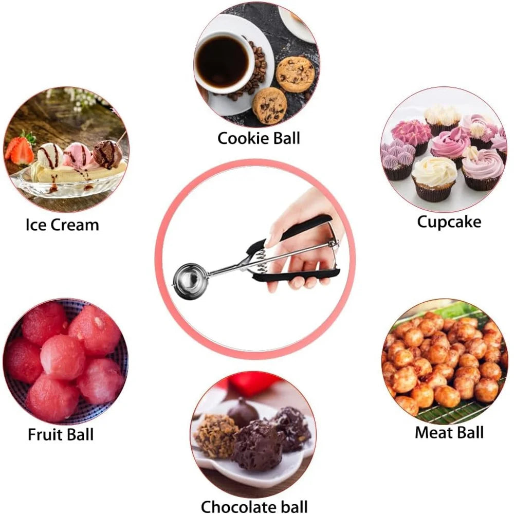 Praktische Eisschaufel aus Edelstahl für Keksteig und Eis