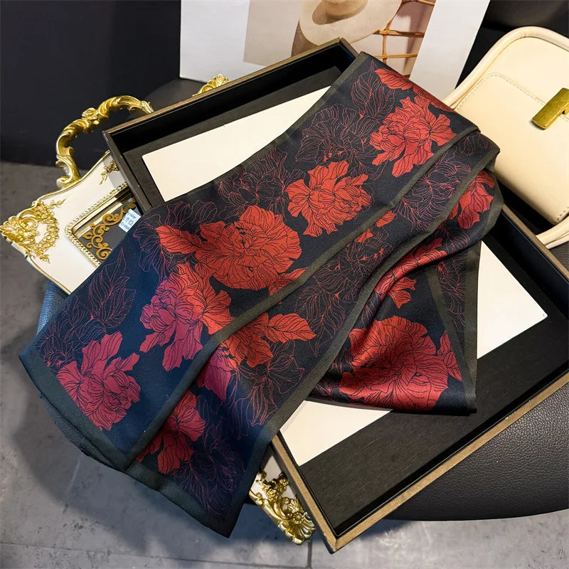 Dünner Seidenschal für Frauen – Multifunktionales Halstuch-Yabubest - Home & More