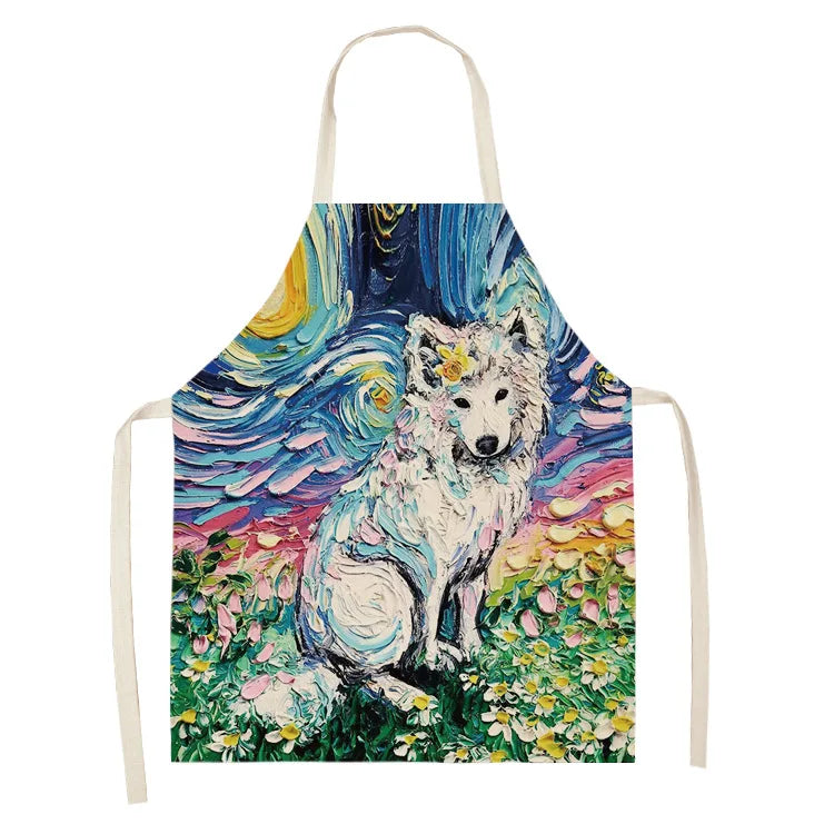 Hochwertige Baumwoll-Leinen Schürze für Reinigung und Haushalt