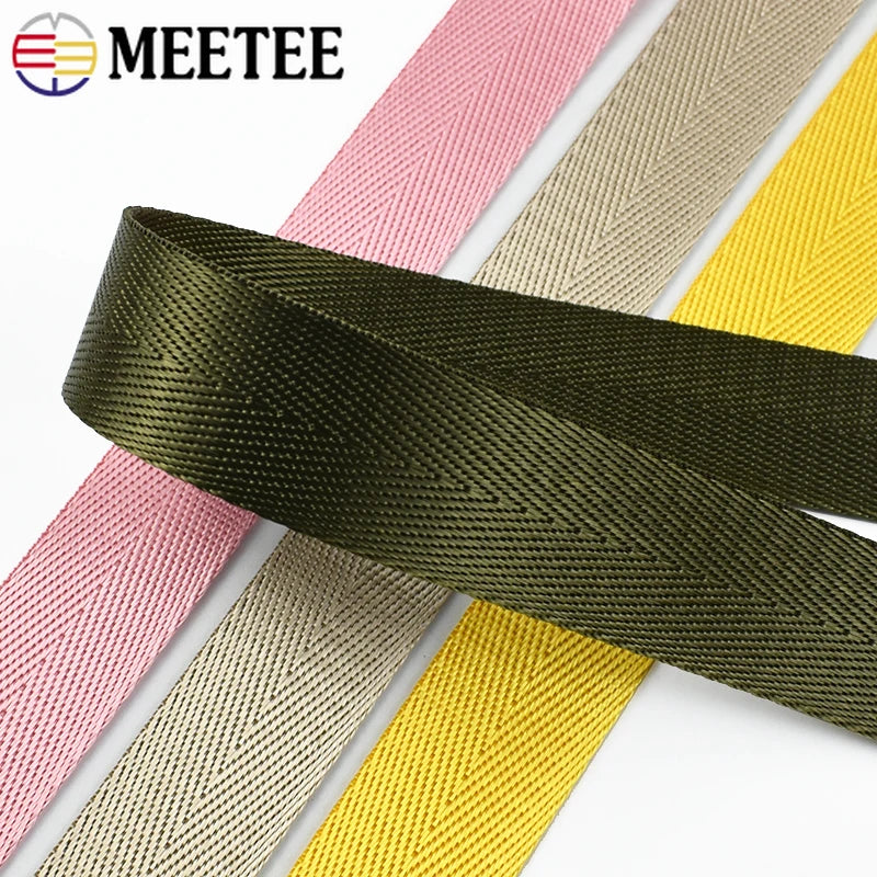 8M Nylon Gurtband 1mm Dicke 20-38mm für Rucksack, Gürtel, DIY Nähen
