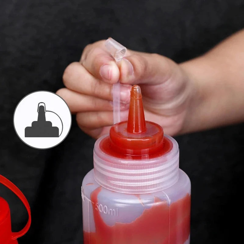 Gewürz-Quetschflaschen 240-720ml für Ketchup Senf Mayo Saucen Küche