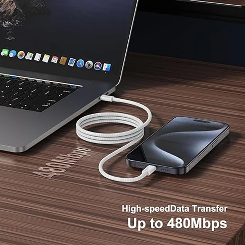 USB C auf Typ C Schnellladekabel 60W – Geflochtenes Datenkabel für Geräte