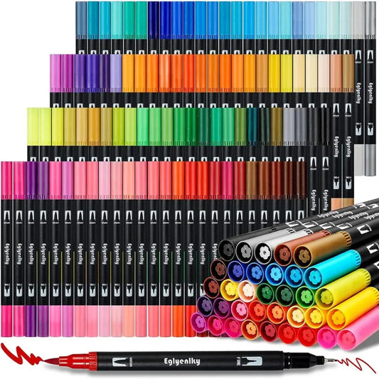 168 Farben Dual Brush Stifte für Aquarell, Manga - Schriftgestaltung