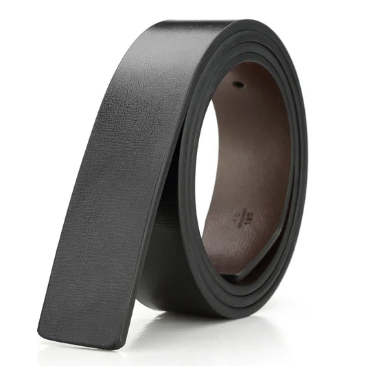 Doppelseitiger Herren-Gürtel 3,3 cm – Schwarz - Braun, stilvoll ohne Schnalle
