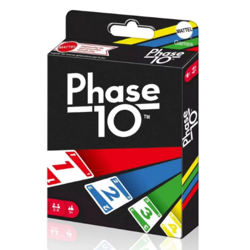 Spaßiges Phase 10 Kartenspiel für Familie und Multiplayer ab 7 Jahren