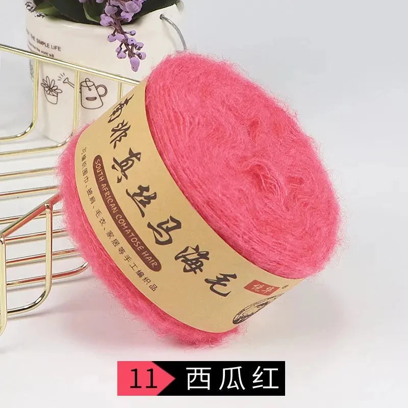 Seidenpony Wollgarn handgestrickt feines Acryl-Seidengarn für DIY