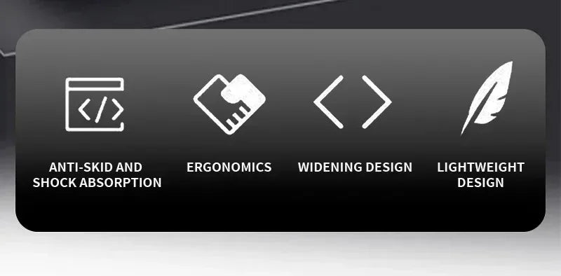 Ergonomische Fahrradgriffe mit verlängerter rutschfester Stange