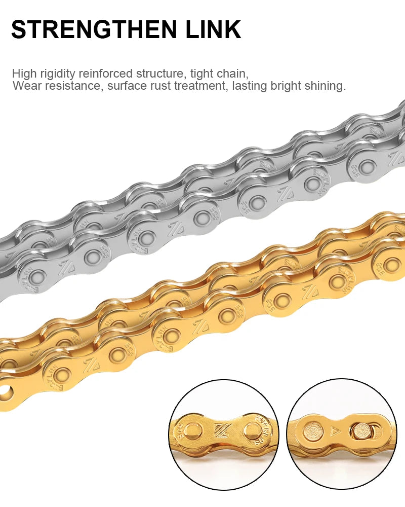 Fahrradkette kompatibel für 8 bis 12 Gang Mountain Road Bikes