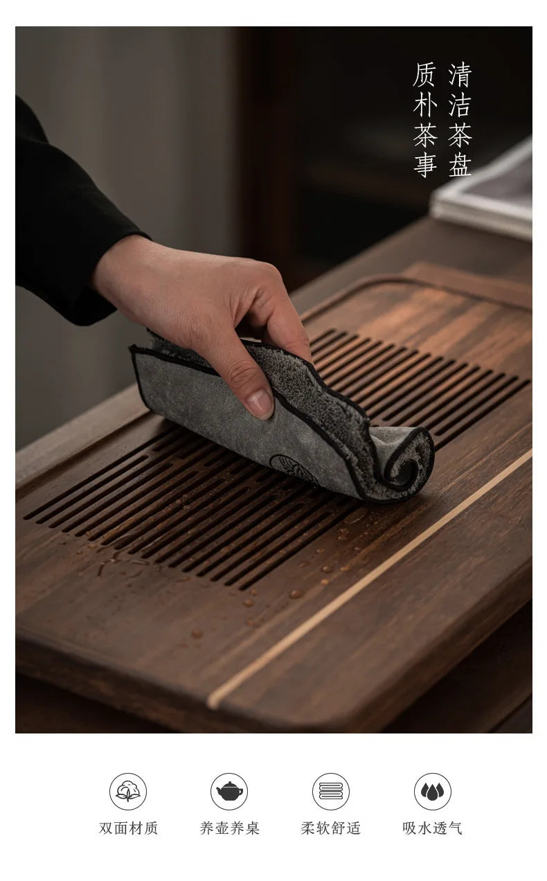 Verdicktes Geschirrtuch aus Baumwolle und Leinen für Küche und Teetisch-Yabubestshop