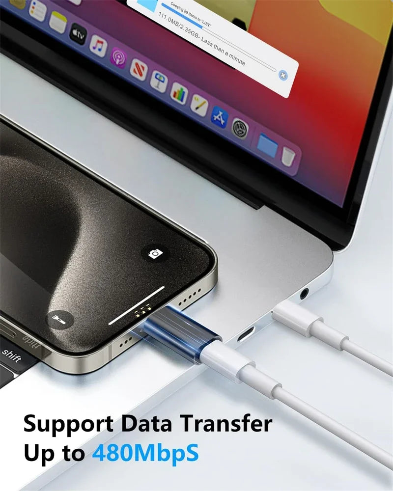 Kompakter Adapter Lightning auf USB-C 3er Set für Lade- - Datensynchronisation