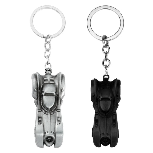 Stylischer Batman Batmobil Schlüsselanhänger aus robustem Vintage Metall mit Karabiner