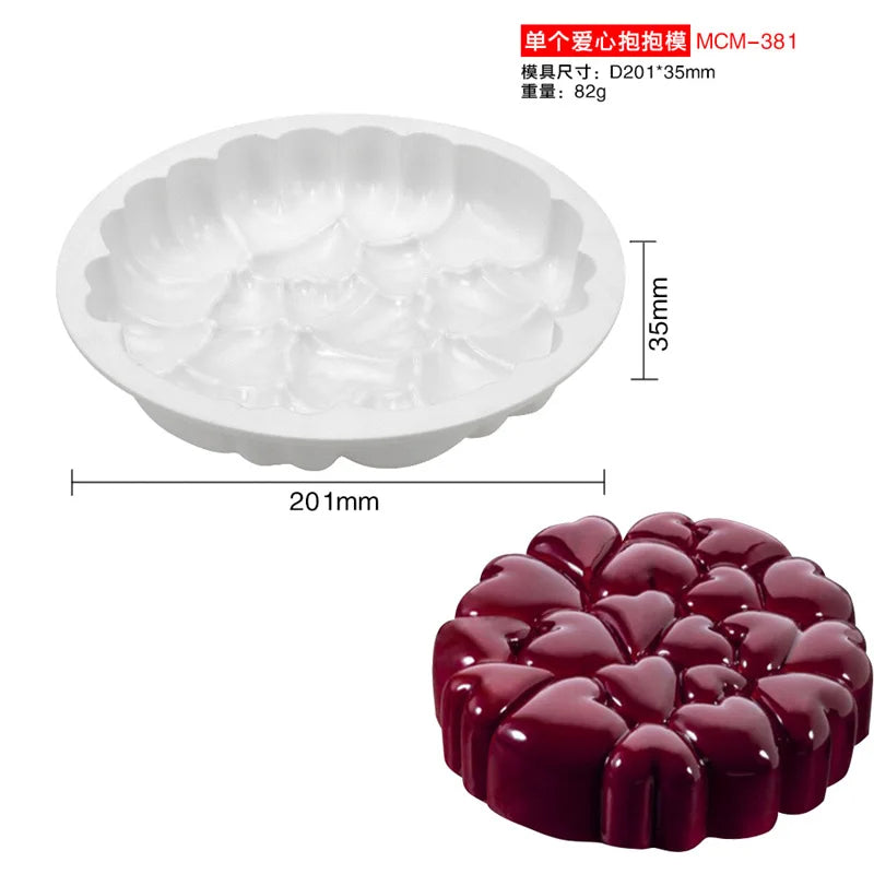 Runde Mousse Kuchenform aus Silikon für DIY Schokolade und Desserts