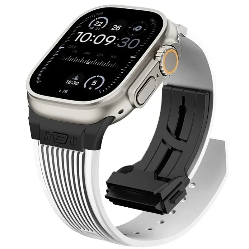 Sport-Silikonarmband für Apple Watch Ultra und Serie 11, 49 46 45 44 mm-Yabubest - Home & More