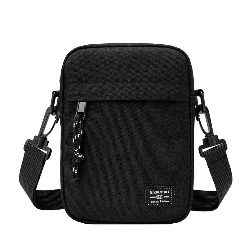 Mini Umhängetasche Nylon Schultertasche mit verstellbarem Gurt für Männer