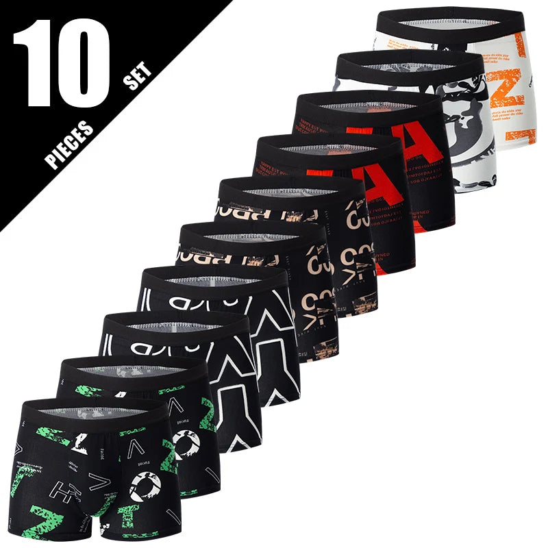 5er Set Herren Mehrfarbige Sportliche Unterwäsche Shorts