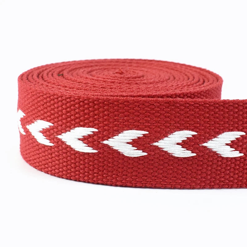 Vielseitiges 38mm Jacquard Gurtband aus Polyester Baumwolle zum Nähen