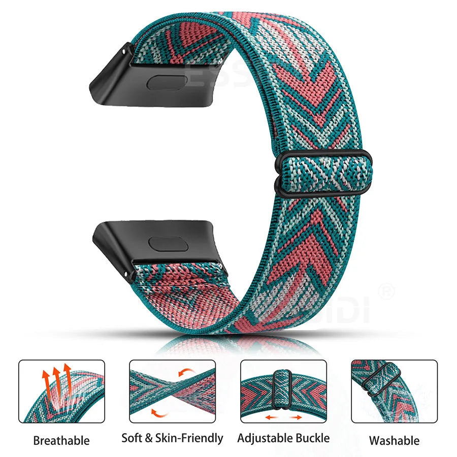 Elastisches Nylon Sportarmband Ersatz kompatibel mit Redmi Watch 3