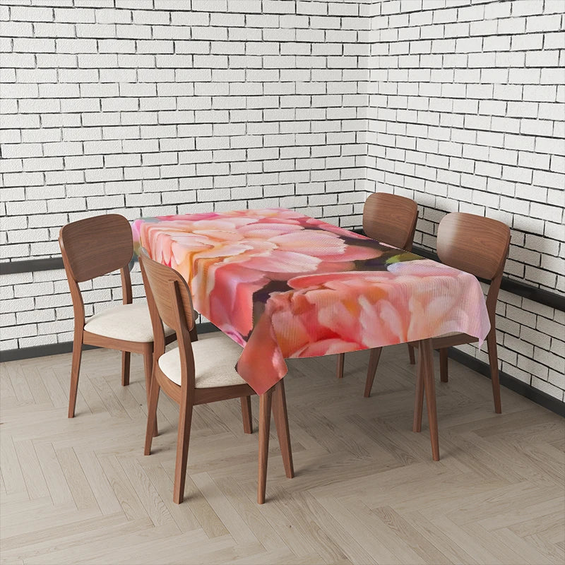 Wasserdichte rechteckige Tischdecke mit geometrischem Muster für Zuhause