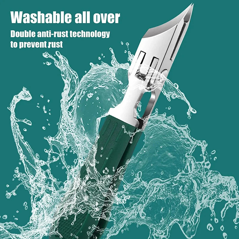 Gebogener Nagelknipser aus Edelstahl spritzwassergeschuetzt Nagelhautentferner-Yabubest - Home & More