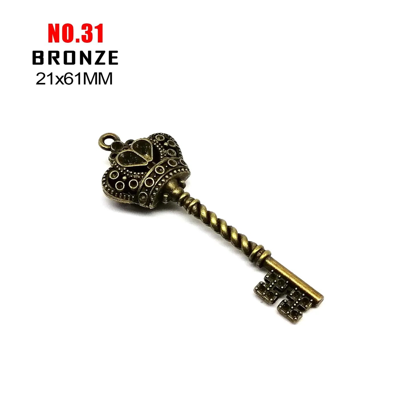 5 Retro Schlüssel Steampunk Charms für kreatives DIY-Projekt