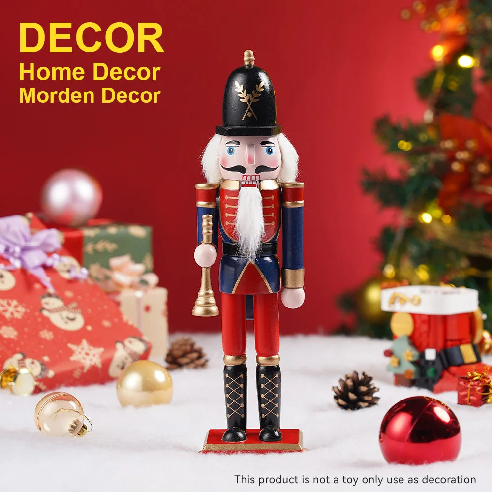 30 cm Holz Nussknacker Marionette Soldat Dekoration