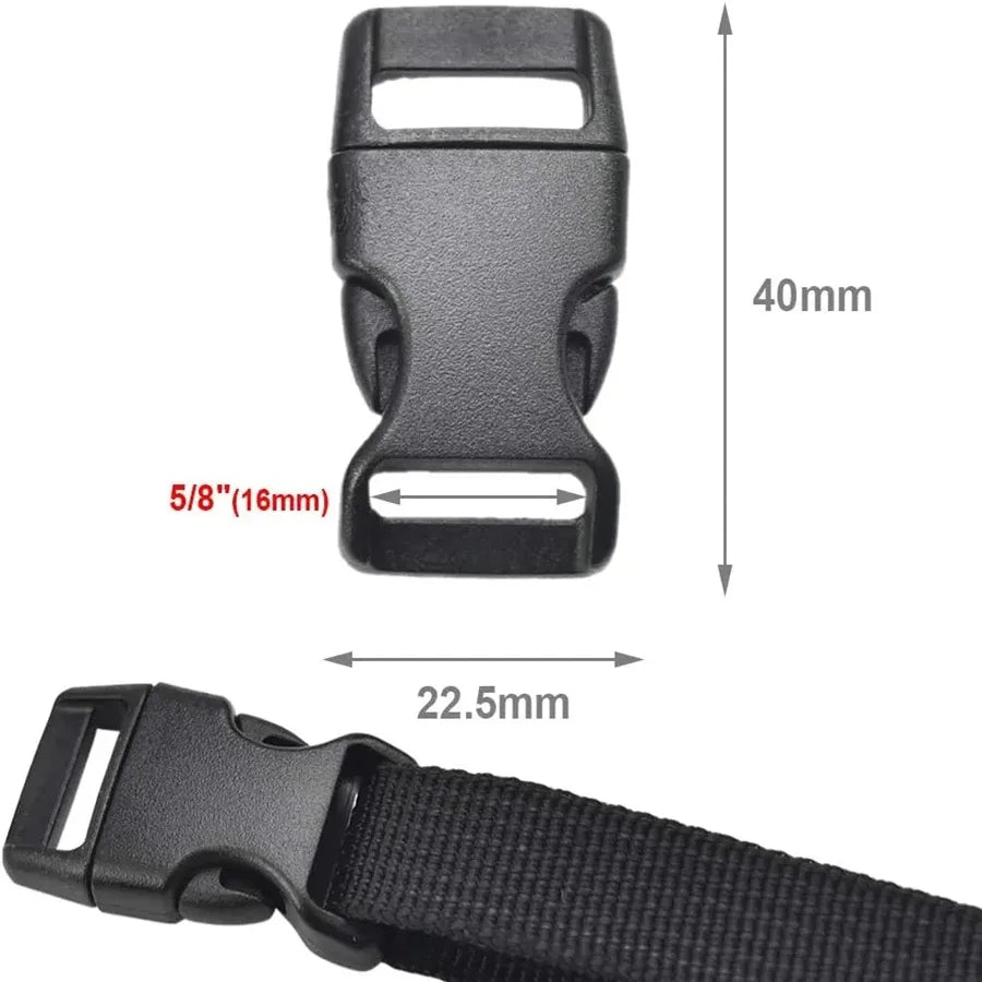 10x Seitliche Schnellverschluss Schnalle 10-25mm für Paracord Armband