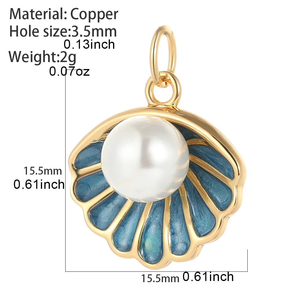 Kreative Anhänger mit Meeresmotiven aus Kupfer und Emaille