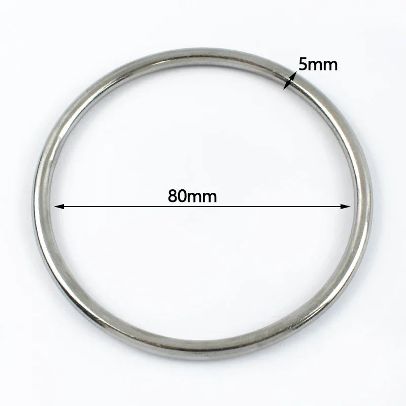 Edelstahl O Ring Schnallen 15-100mm 2 5 Stück Karabiner Gurtband Haken