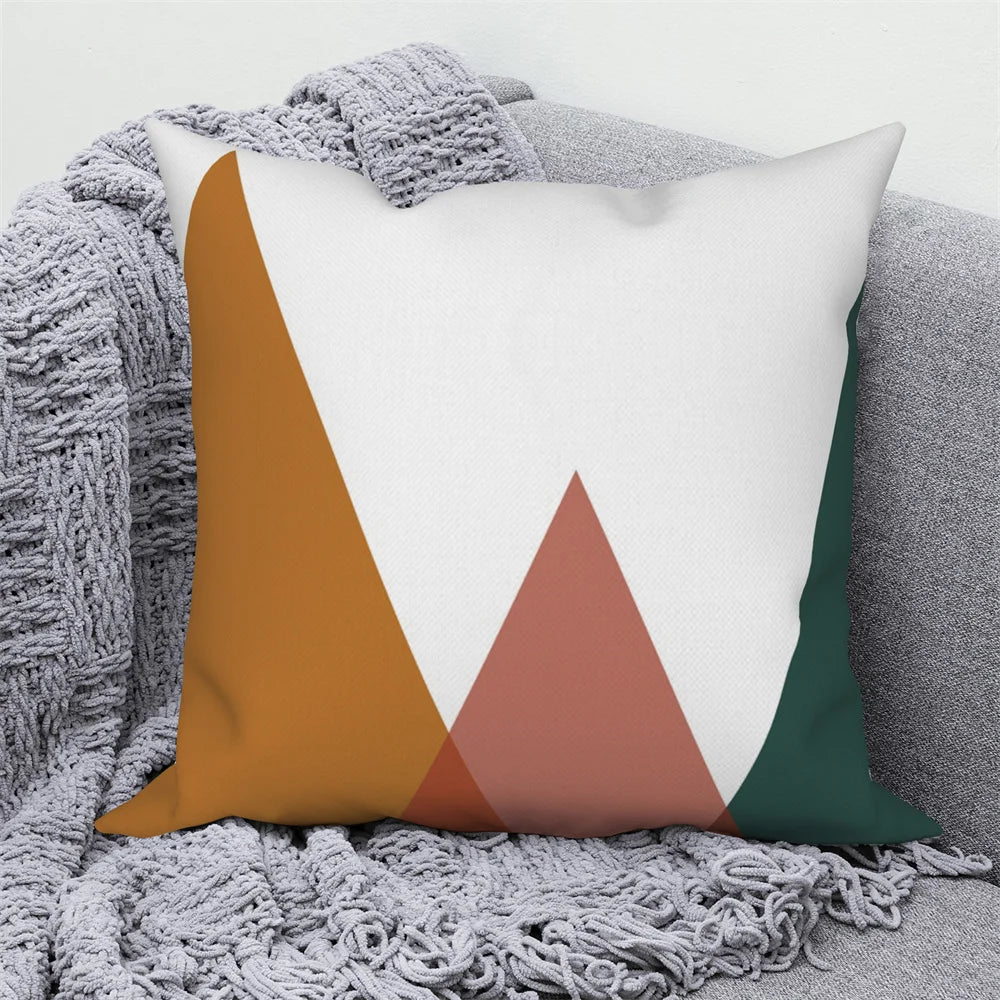 Dekorativer Kissenbezug mit abstrakten Zweigen für Zuhause und Auto