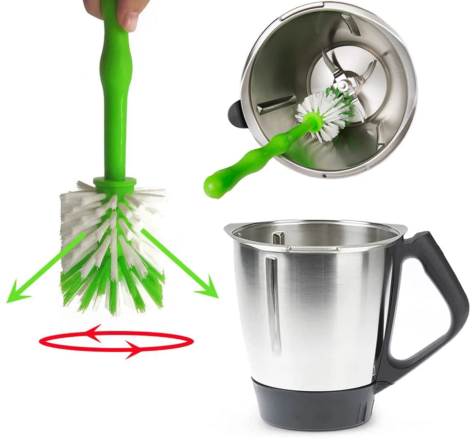 Praktische Reinigungsscheuerbürste für Messerklingen und Küchenutensilien