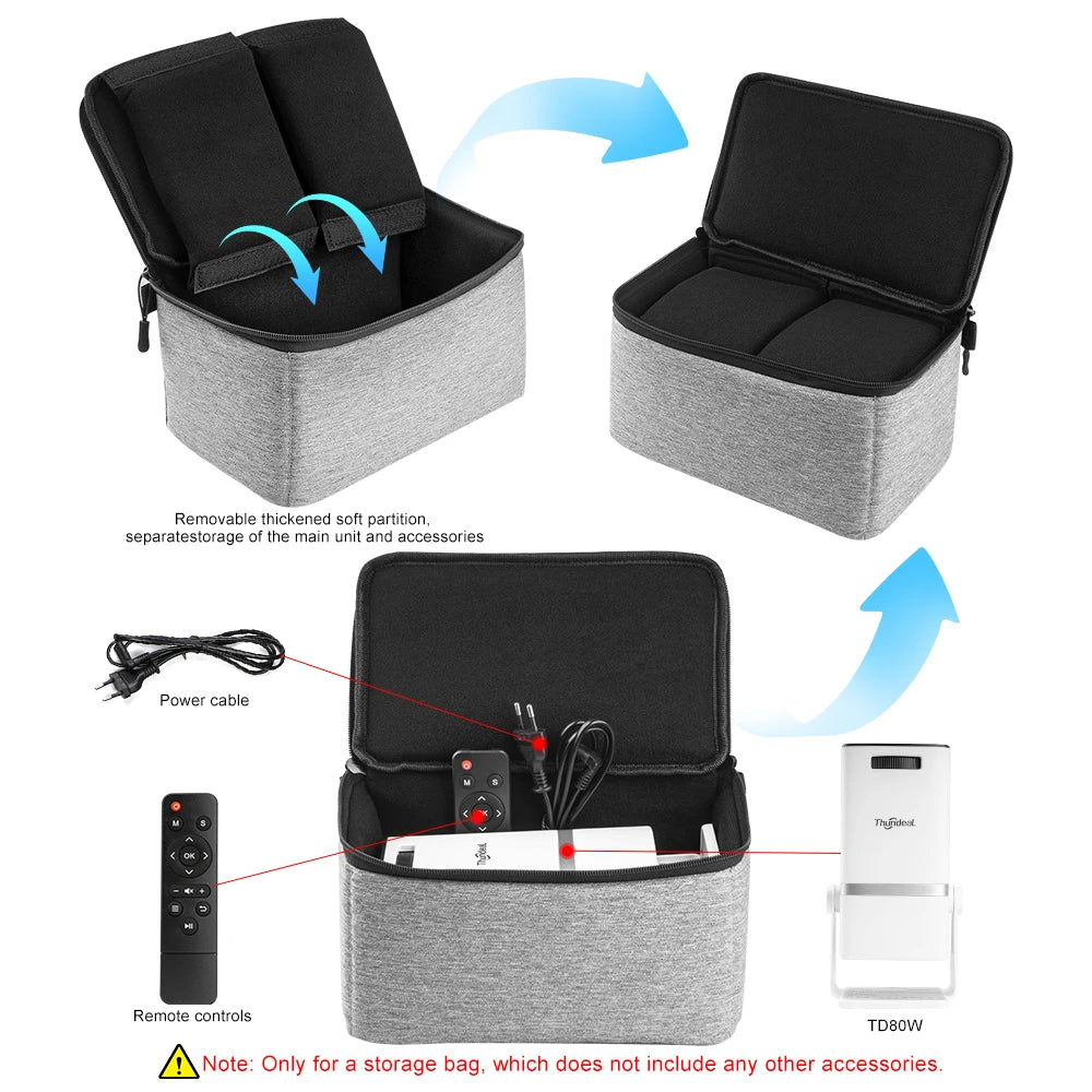 Robuste Tragetasche für ThundeaL HY300 Pro HY320 TD80W Projektoren