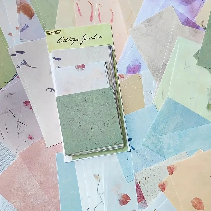 60-teiliges Vintage Collage Papierset für kreatives Scrapbooking DIY