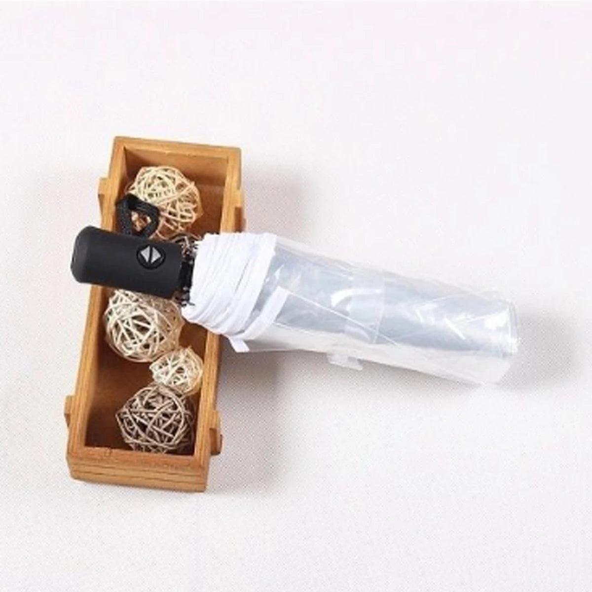 Automatischer Klappschirm transparent – Wasserdicht & Langlebig