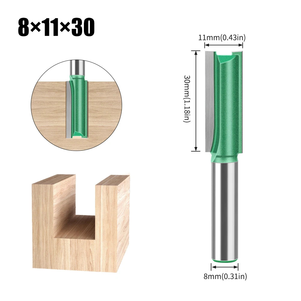 Wolfram Hartmetall Router Bit mit Doppel-Flöte für Holz in verschiedenen Größen