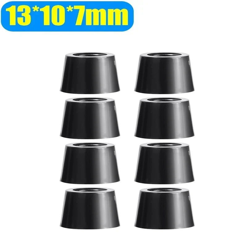 120 Stück Gummi Füße Pads für Möbel Beine Tisch Stuhl Abdeckung Schwarz