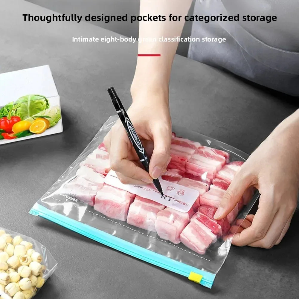 45PCS Wiederverwendbare Silikon Lebensmittel Taschen Auslaufsicher Küche