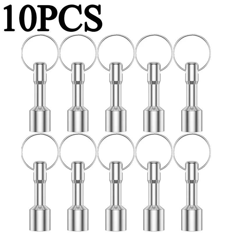 Magnetischer Taschen Schlüsselanhänger mit Eisenring für Büro und Reisen