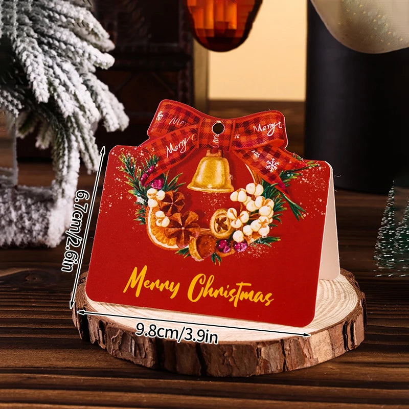 Festliche Faltkarten zum Frohen Weihnachtsfest und Neujahr