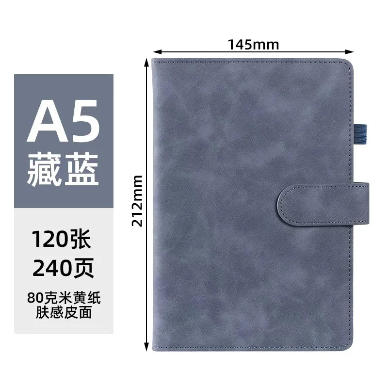 Business-Notizbuch A5 mit Lederbindung – individualisierbar-Yabubest - Home & More