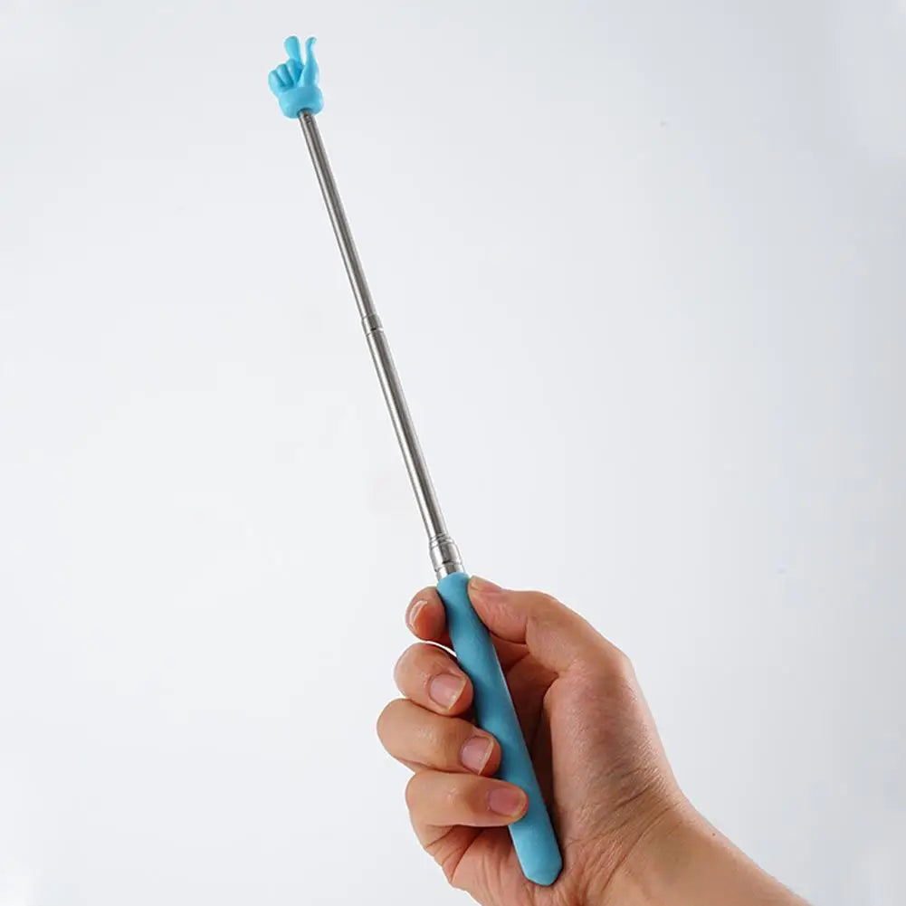 Teleskop-Lehrerzeiger aus Edelstahl mit Fingerdesign – Leicht - Rutschfest