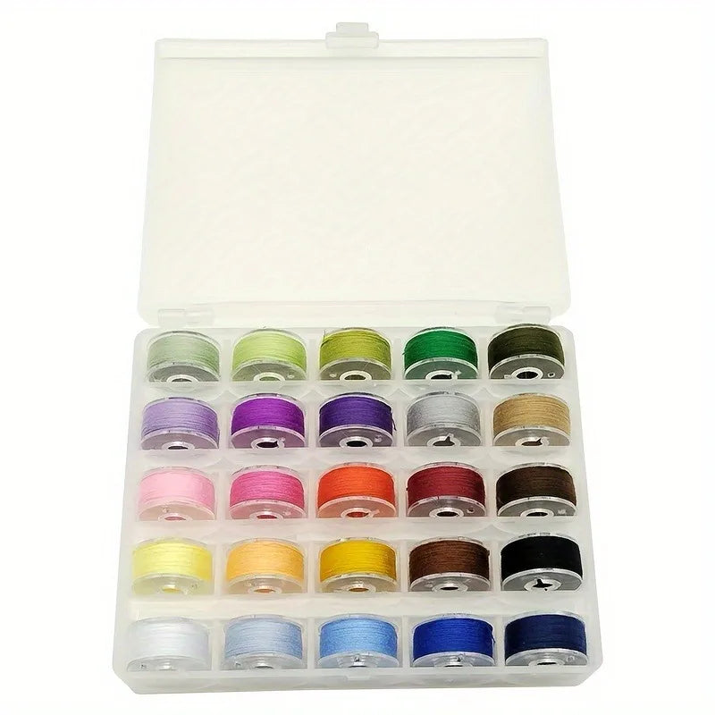 Nähmaschinenspulen Set mit farbigem Nähgarn für Haushaltsnähmaschinen
