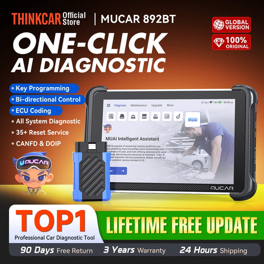MUCAR 892BT Schlüsselprogrammierung und OBD2 Scanner für Autos
