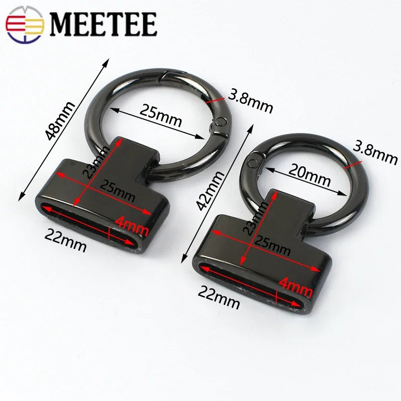 Metallschnallen O-Ring 20 25mm 2 5 10 Stück für Riemen Schlüsselanhänger