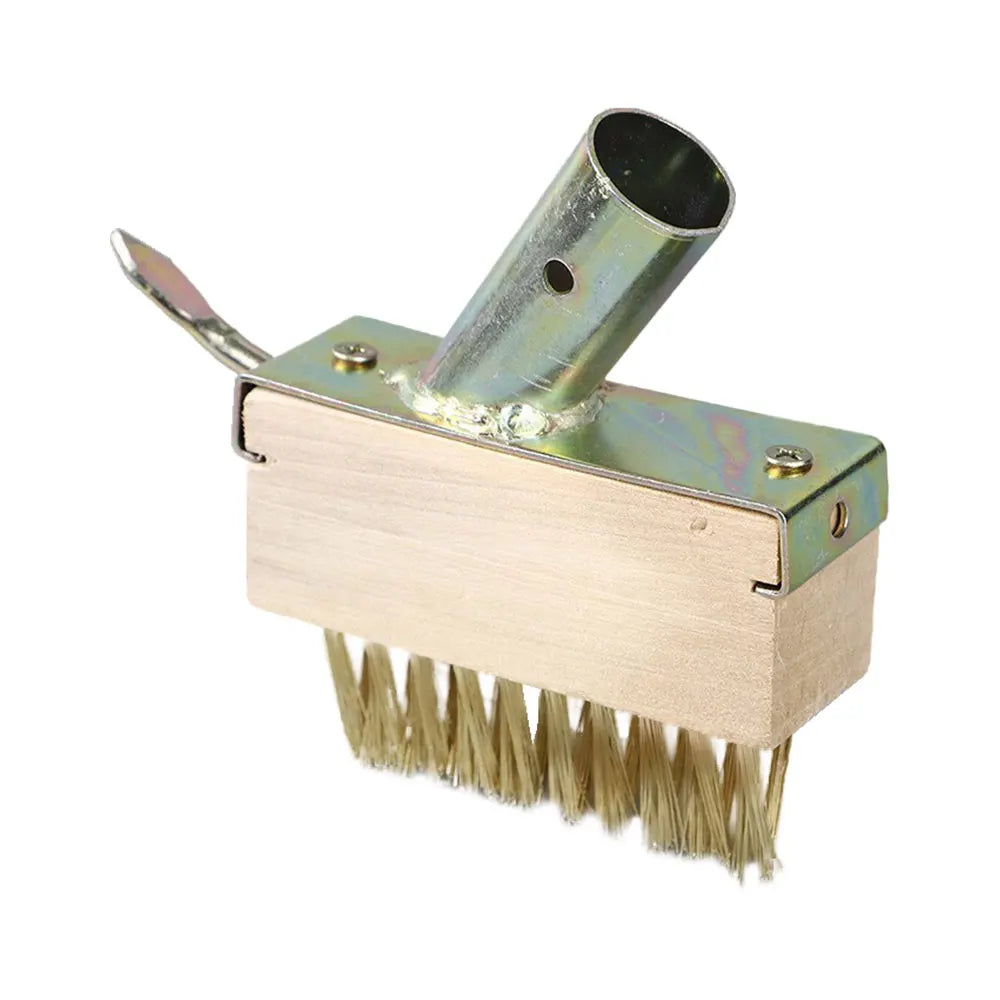 Manuelle Gartenreinigungsbürste mit Stahlborsten für Unkraut und Moos