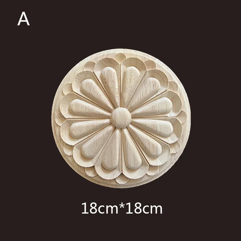 Geschnitzte Holzapplikationen für Möbel und Heimdekoration Basteln