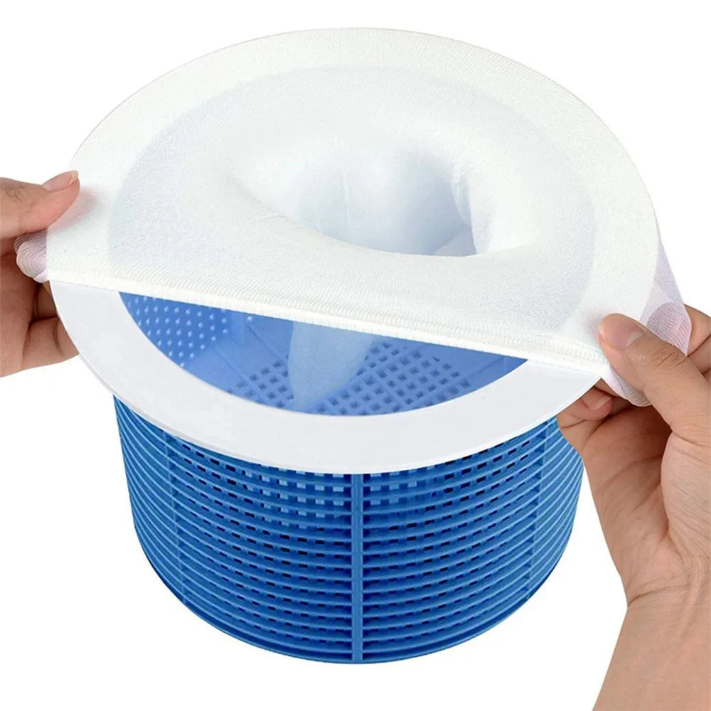 Wiederverwendbare Pool-Skimmer-Socken 5/10 Stück – Schutz - Sauberkeit fürs Wasser