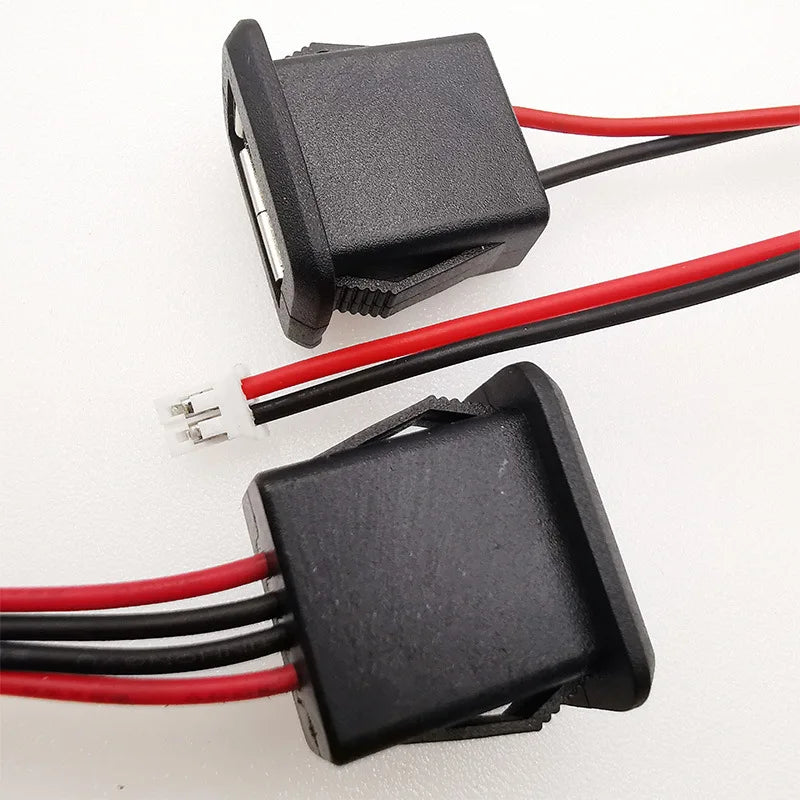 USB 2.0 weibliche Power Ladebuchse 2 Pin 4 Pin mit Kabel 1-10 Stück