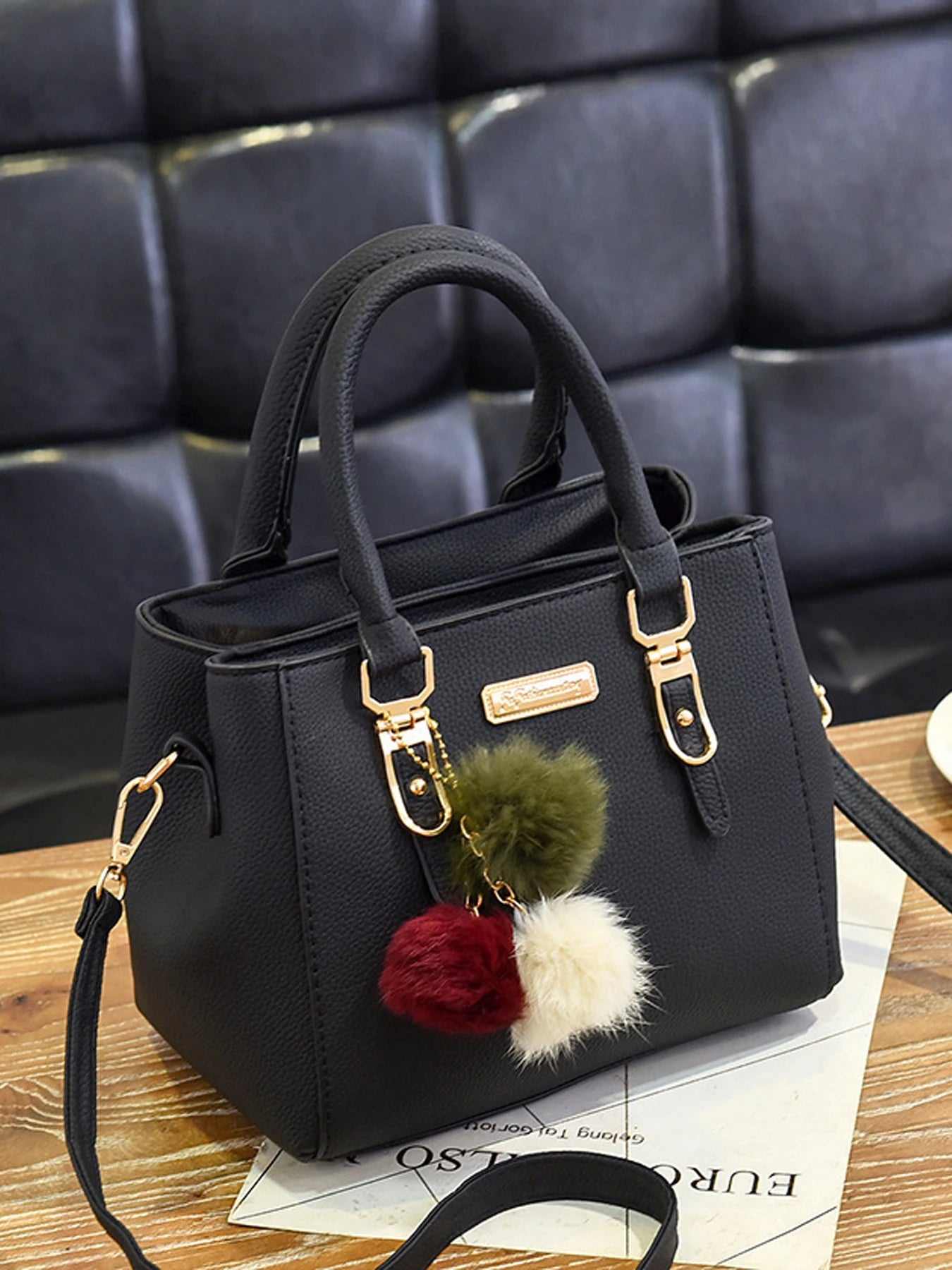 Elegante Vintage PU Leder Damen Handtasche – Schulter, Tote - Messenger Bag