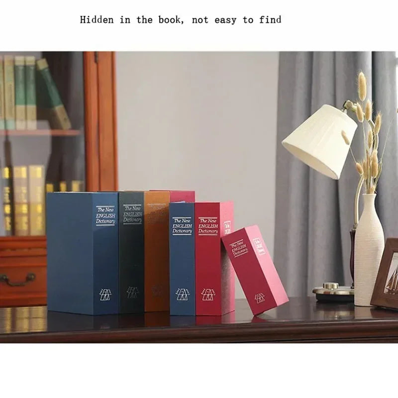 Mini Buch Safe Versteckte Geld Box mit Schloss für Schmuck und Schlüssel