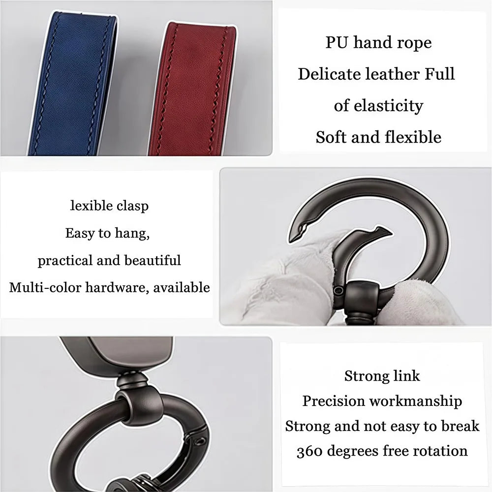 Individueller Retro Schlüsselanhänger aus Leder mit Edelstahl Akzent